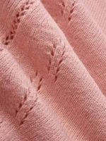 Autumn and winter fashion elegant long sleeved lace patchwork cardigan knitted sweater - Image 3