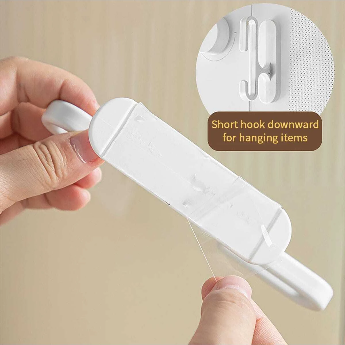 4pcs Adhesive Hook Power Cord Storage