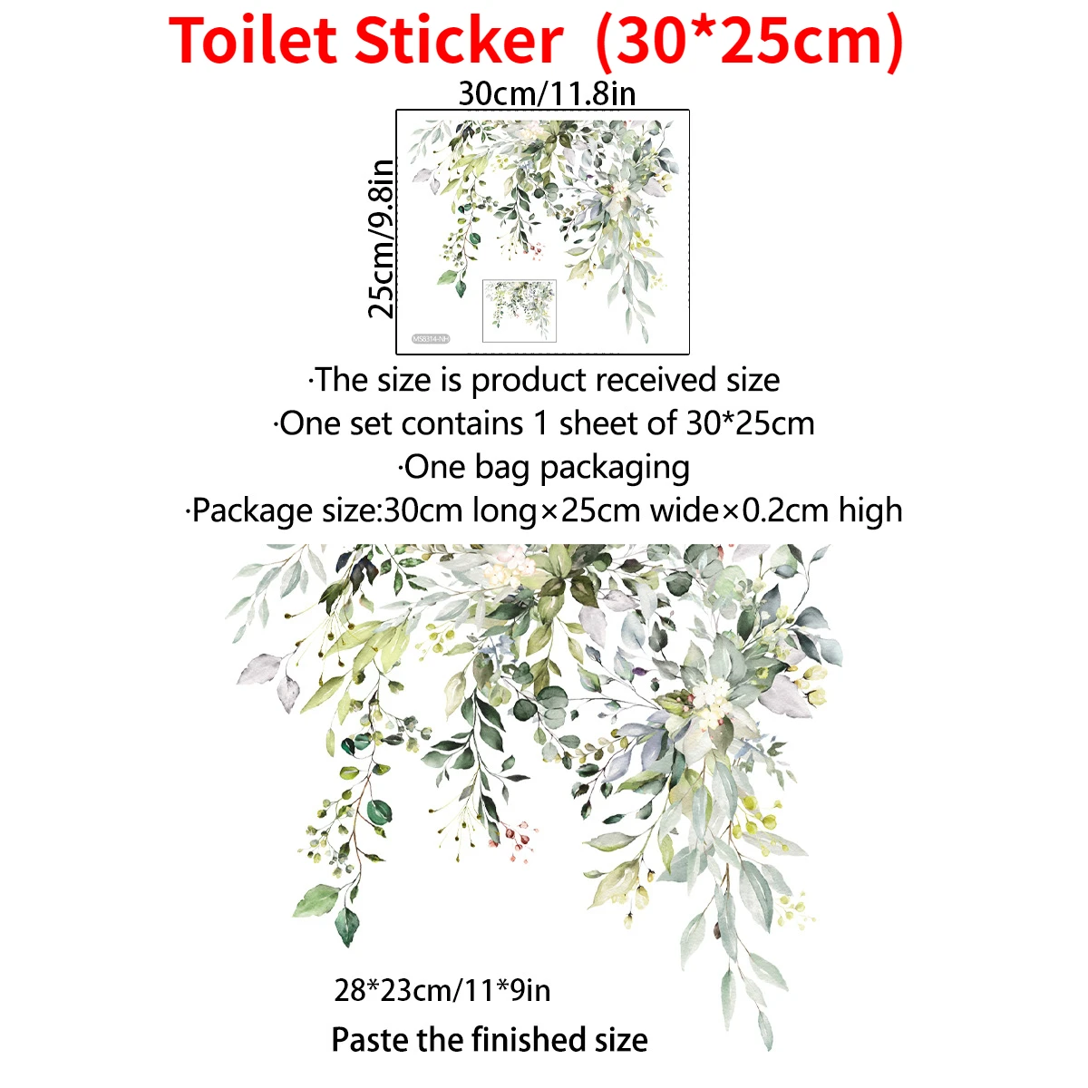 30X25cm-For Toilet