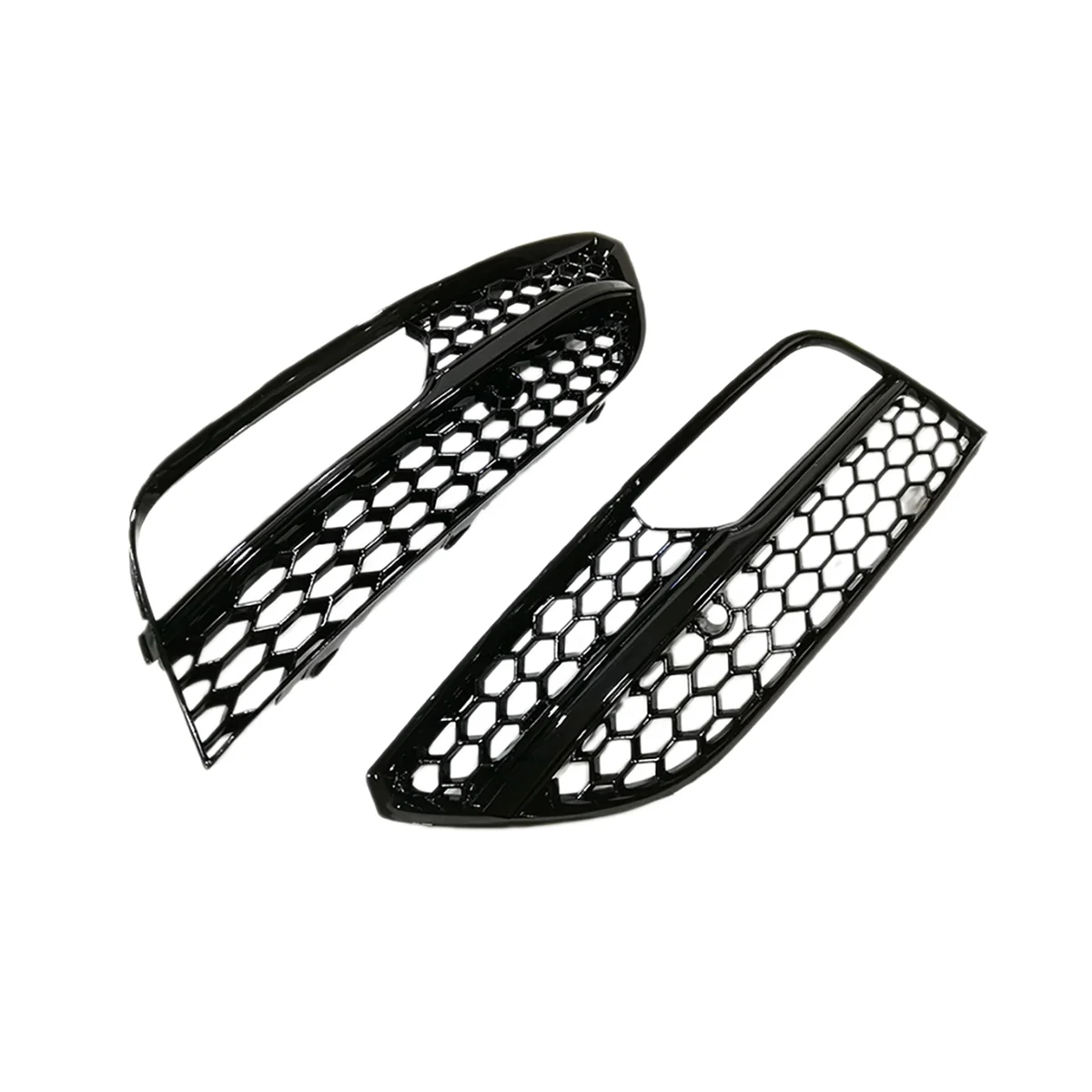 

Honeycomb Mesh Style Front Bumper Fog Lamp Cover Grills Fog Light Grille for A3 Hatchback 2013-2016 Black