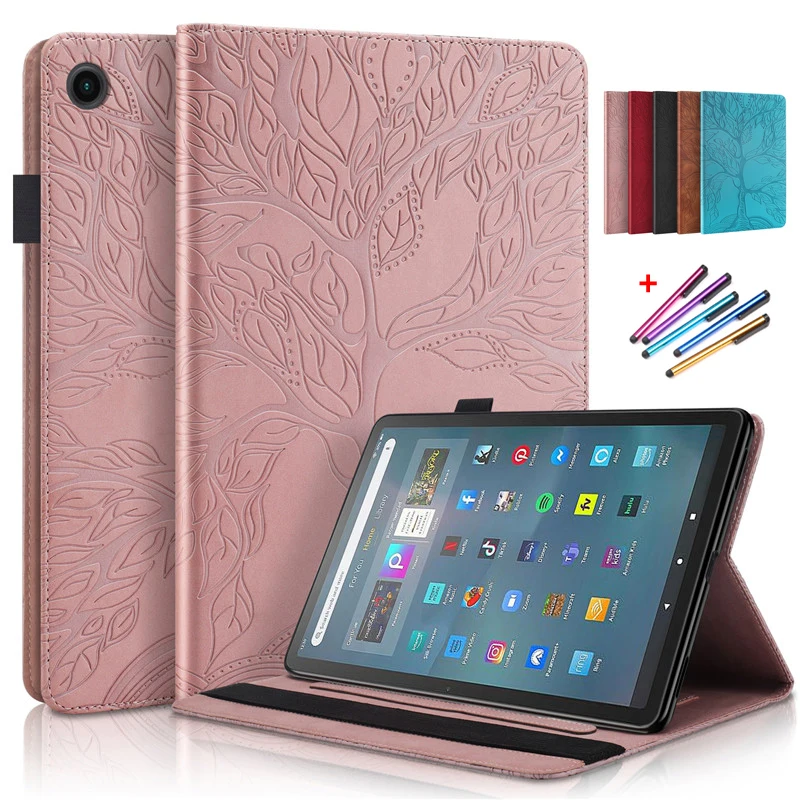 Etui Per Amazon Kindle Fire Max 11 Custodia Flip Cover In Pelle Con Albero In Rilievo Da 11 Pollici Per Funda Fire Max 11 2023 Custodia Per Tablet