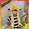 Baokemeng Cartoon Fisherman's Hat Pokemon Kawaii Pikachu Bonnet Male Hat Moving Rabbit Ears Pikachu Warm Hat Leisure Animal Hat 4