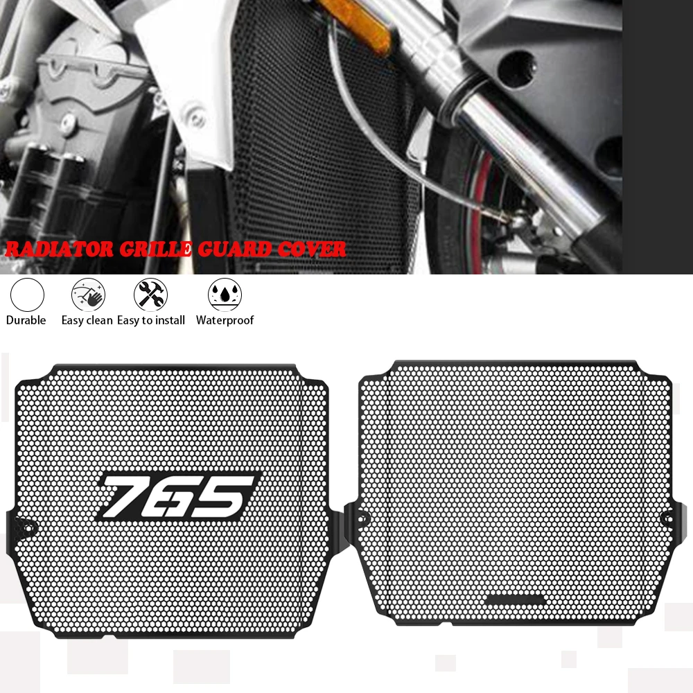 

Motorcycle CNC Radiator Grille Guard Cover Fuel Tank Protecion For Street Triple StreetTriple 765 R/RS 2023 2024 Moto2 Edition