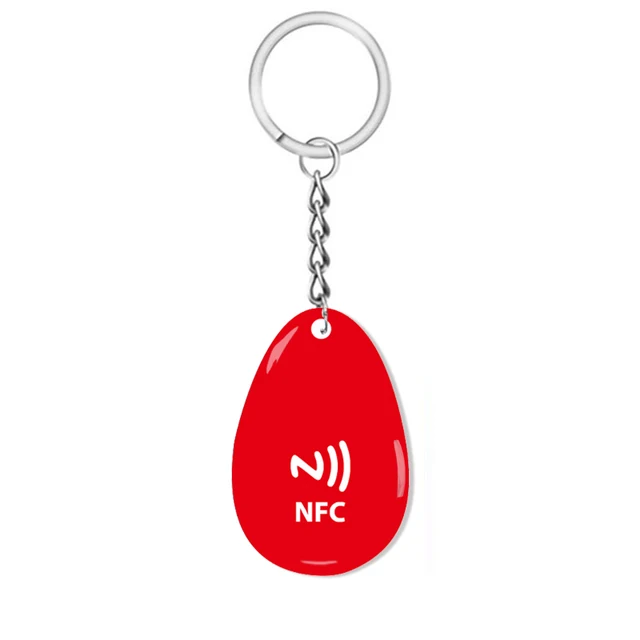 Keychain Digital Business Card Smart NFC Epoxy Tag Instantly Share Contact Info Social Media Payment Apps and More 4