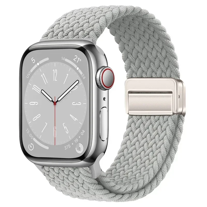 Nylon Braided Loop Strap with Magnetic Buckle