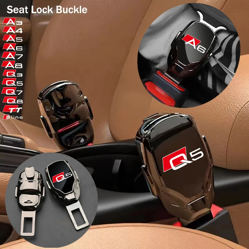 Extension de Clip de ceinture de sécurité de voiture, extension de bouchon de boucle de verrouillage de ceinture de sécurité pour Audi A3 A4 A5 A6 A7 A8 Q7 Q3 Q5 Q8 S Line, accessoires de voiture