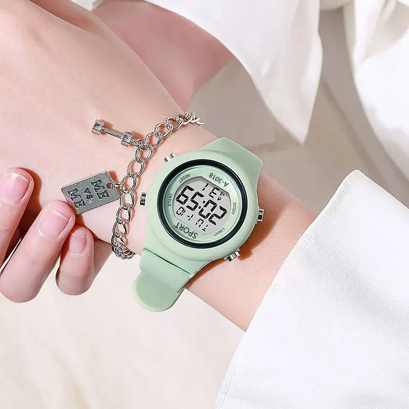 Fashion Kids Sports Watch Luminous Waterproof Alarm Clock Smart Boys and Girls Student Electronic Wristwatch Gift Watches