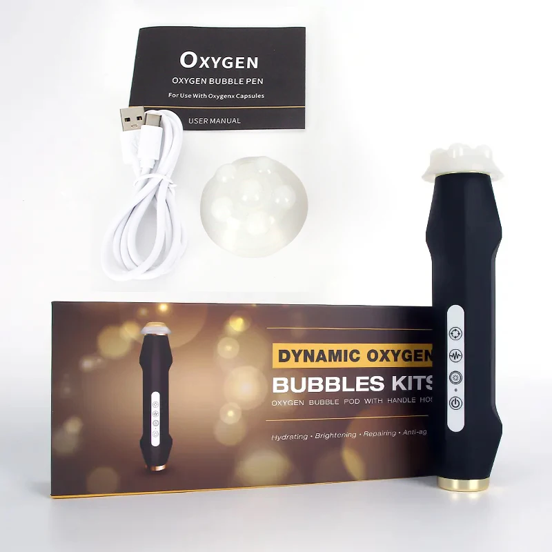 Oxygen Bubble Pen CO2 Oxygen Portable Facial Machine CO2 Gel Facial Skin Care Device SPA Bubble Beauty Machine