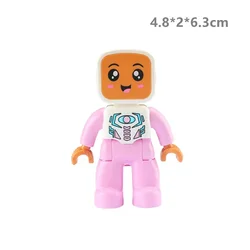 Deluxe City Action Figures Family Playset - Building Block Toys (Space Mama)
