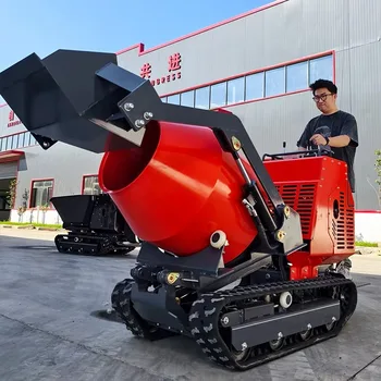 YG Customized Fully Hydraulic Mini Tracked Concrete Mixer Diesel Engine With Front End Loader Small Dumper Home Use 1