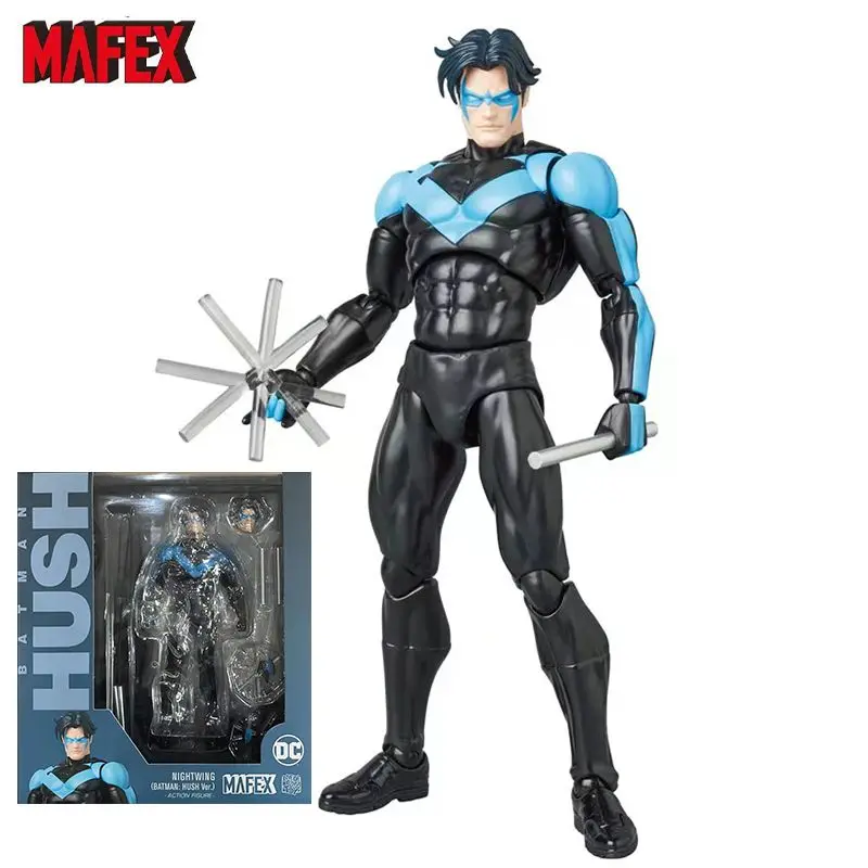

100% Original Medicom MAFEX 175 MAFEX NIGHTWING (BATMAN: HUSH Ver.) In Stock Anime Collection Figures Model Toys