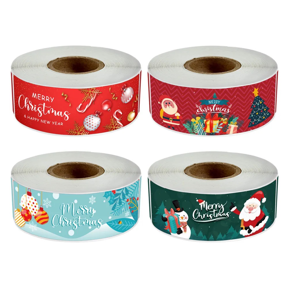 

Christmas Stickers Candy Bag Decor Merry Christmas Decorations for Home 2022 Xmas Navidad Natal Noel Gifts Labels New Year 2023