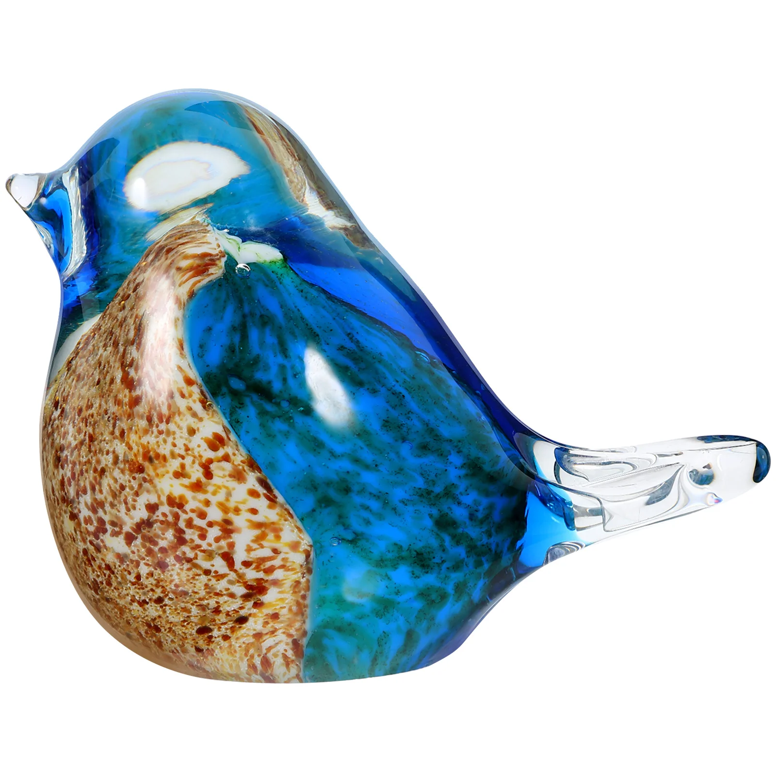 

Glass Bird Ornaments Simulation Figurine Decor Office Desk Decorate Sculpture Desktop
