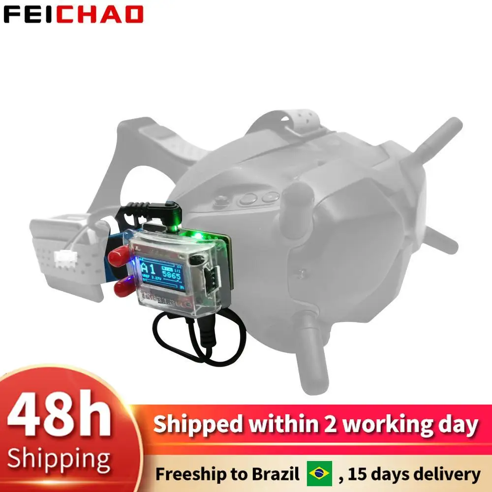 FPV Receiver Module Accessories 5.8G RX PORT 3.0 Board Analog 2S-4S Support DVR Port For DJI Digital FPV Goggles 3D Adapter