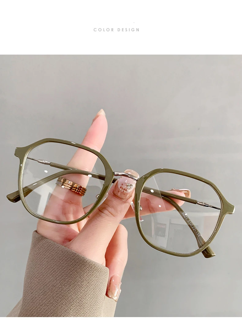 Anti-Blau, lichtempfindliche, farbwechselnde Myopie-Brille, schlanke, wechselnde Brille, Brillengestell für Studentin 6021 – Detail 17