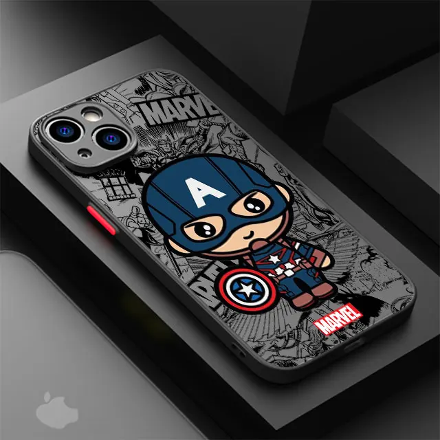 Funda de lujo de TPU para iPhone 15 Plus, 7, 8 Plus, 11 Pro, SE, 13, 14 Pro, Max, XR, 12 Mini, XS, X, XS, Marvel, Groot, Spiderman