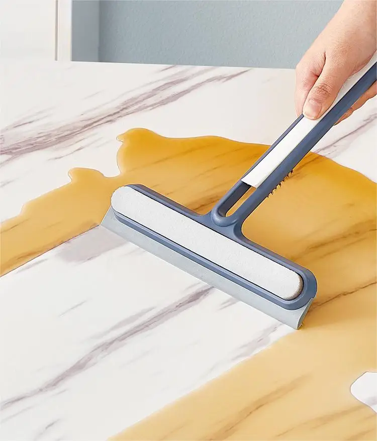 Glass Cleaner Squeegee 1pc Silicone Water Wiper Plate For Car Windshield Window Bathroom Kitchen