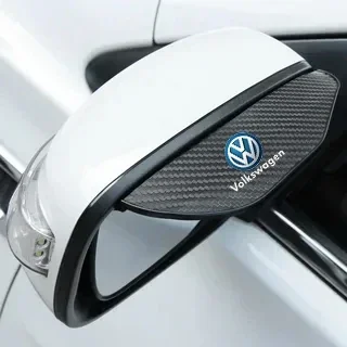 2PCS car rearview mirror rainproof eyebrow carbon fiber sunshade cover for Volkswagen GOLF 5 Tiguan Polo Golf 6 Golf 7 Jetta