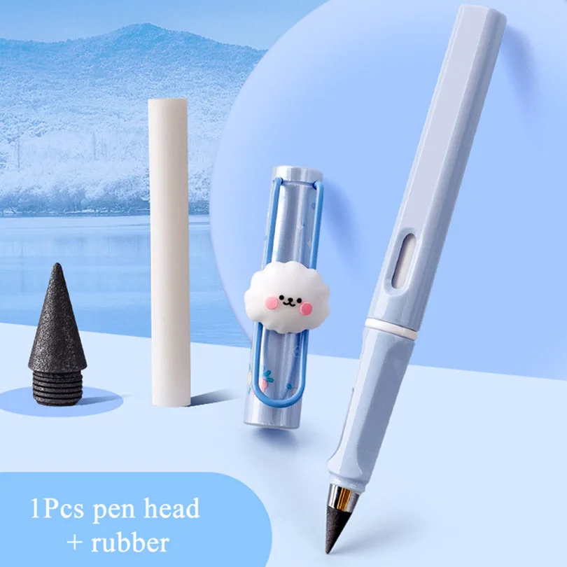 Crayon éternel Kawaii pour enfants, écriture illimitée, croquis d'art, stylo  mignon Anime sans affûtage, dessin, fournitures scolaires, papeterie -  AliExpress