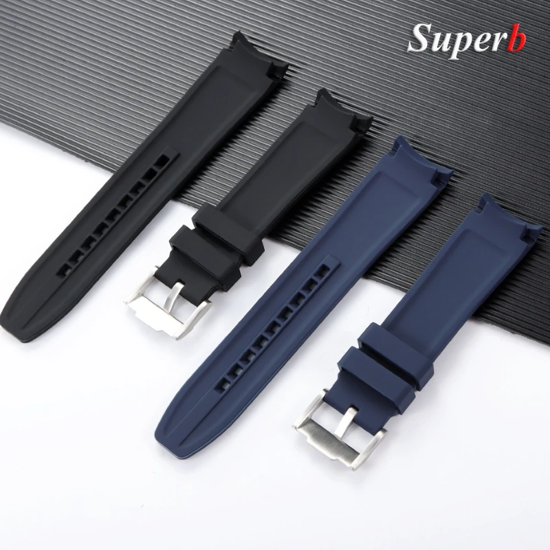 Curved End Soft Silicone Waterproof Sport Wristband