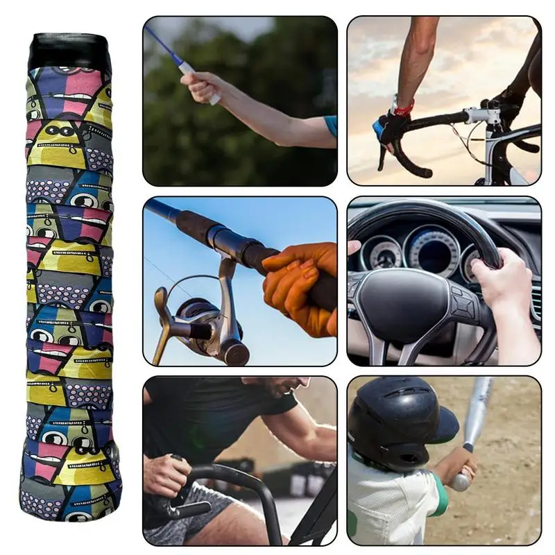 Racket Grip Wrap Tennis Overgrip Grip Tape Anti-Slip/Quick-Drying Tennis Overgrips Comfortable Racket Overgrip Tape Sweat