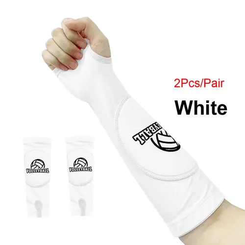 Kids/Adults Volleyball Arm Sleeves Passing Hitting Forearm Sleeves with Protection Pads and Thumb Hole Padded Volleyball Sleeves - Image 10