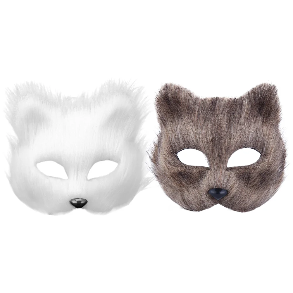 KUYYFDS Therian Mask Halloween Fox Mask Leather DIY Blank Mask Halloween  Masks Halloween Party Decorations Masquerade Costume Prop