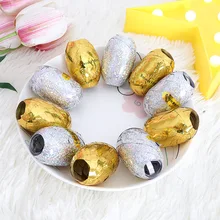 Cinta de globos para decoración de fiestas, cintas láser para regalos de cumpleaños, embalaje DIY, decoración de boda, accesorios de cintas de satén de aluminio