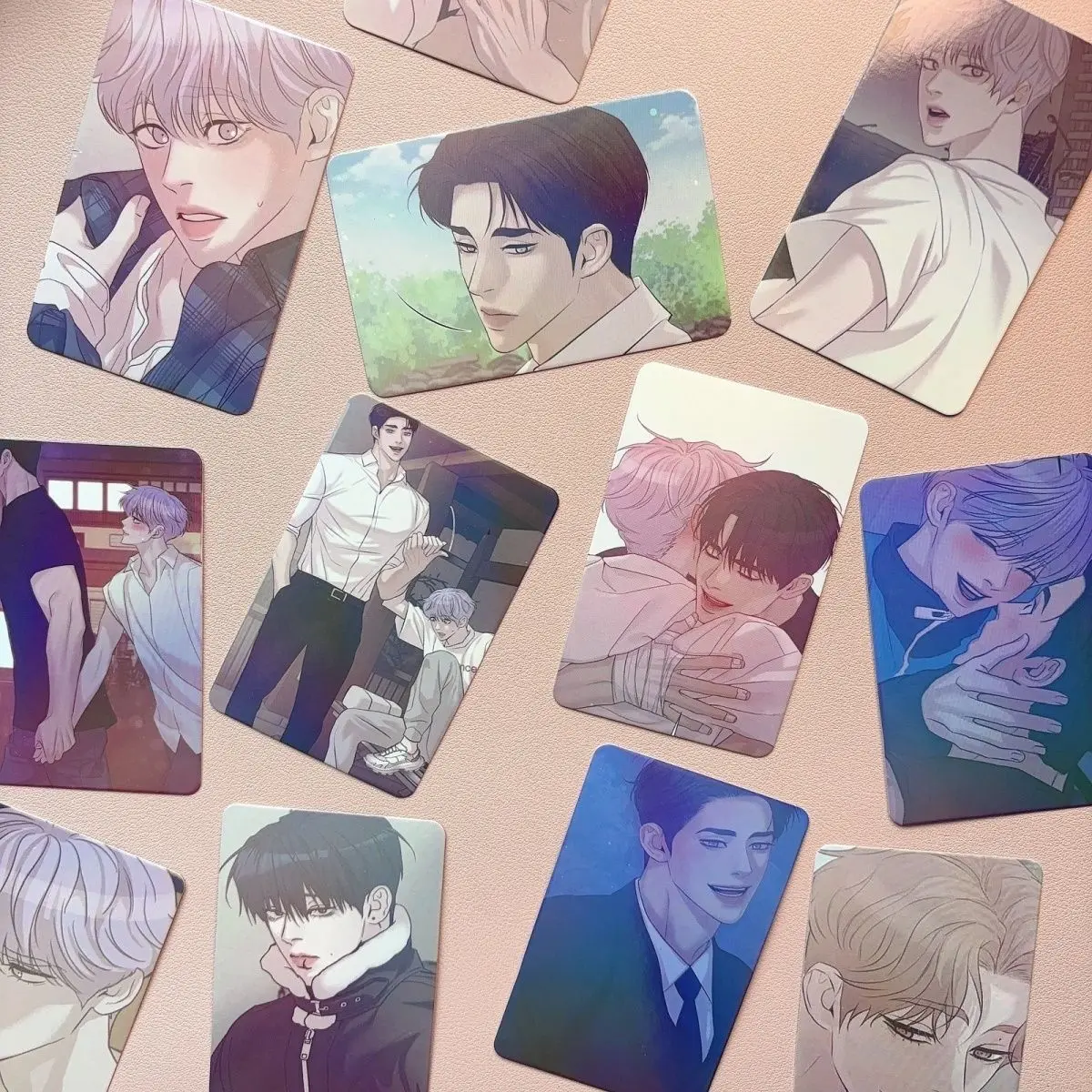 Korean Comics Shell Pearl Boy Lomo Card Dooshik Jooha Comic Characters HD Photocard Fans Collect Gift 55 Pcs/Set