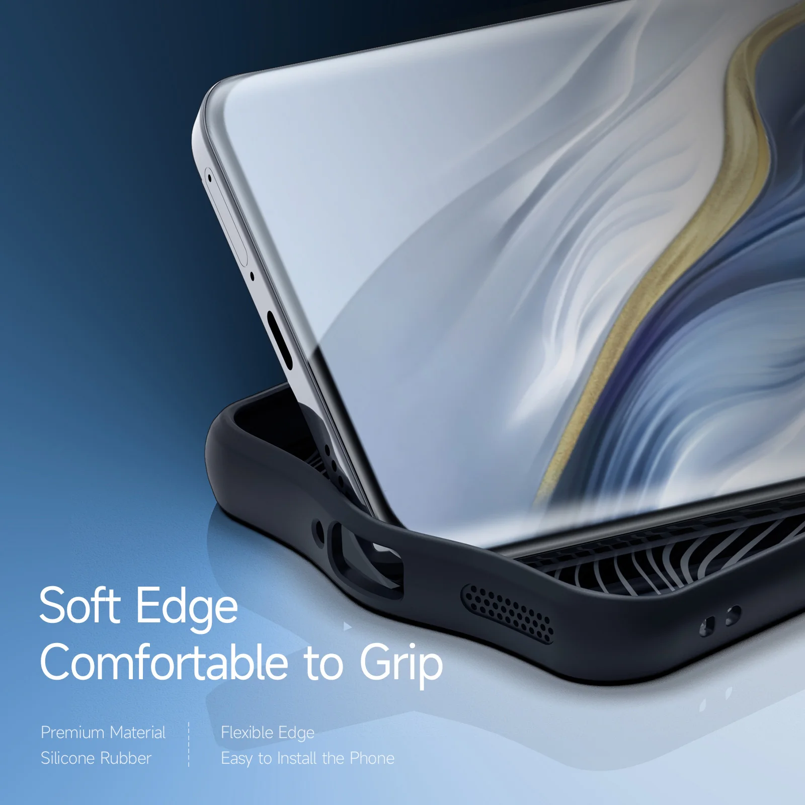 Elegant Flowing Lines Back Cover by DUX DUCIS
