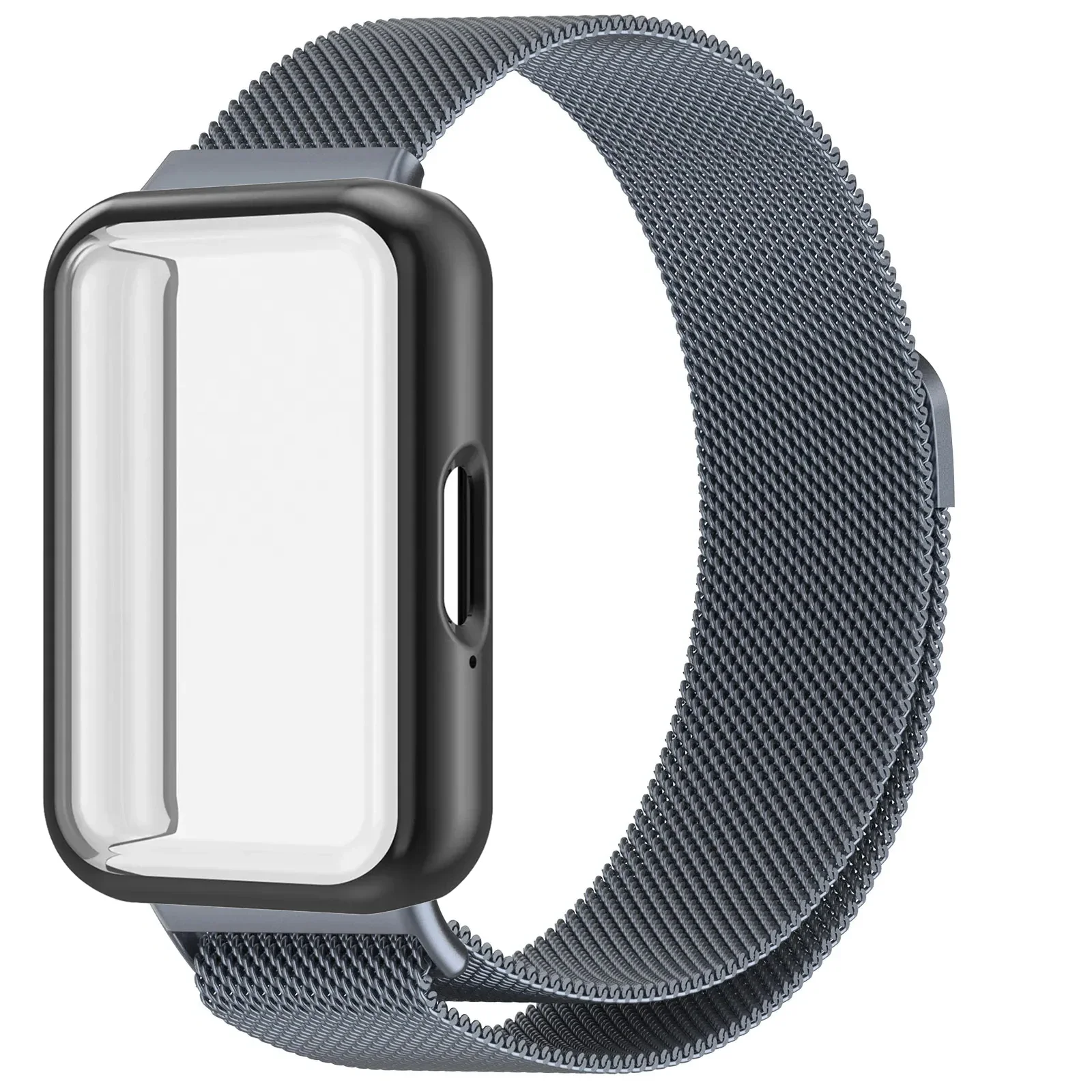 Milanese Loop Strap with Magnetic Wristband and Screen Protector Cover