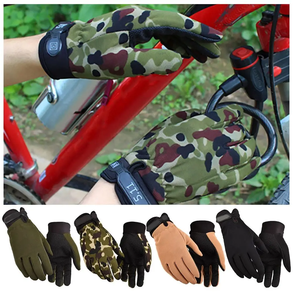

Multicolor Cycling Gloves Tool Wear-resistant Non-slip Sport Mitts Outdoor Fishing Gloves Tactical Men Women