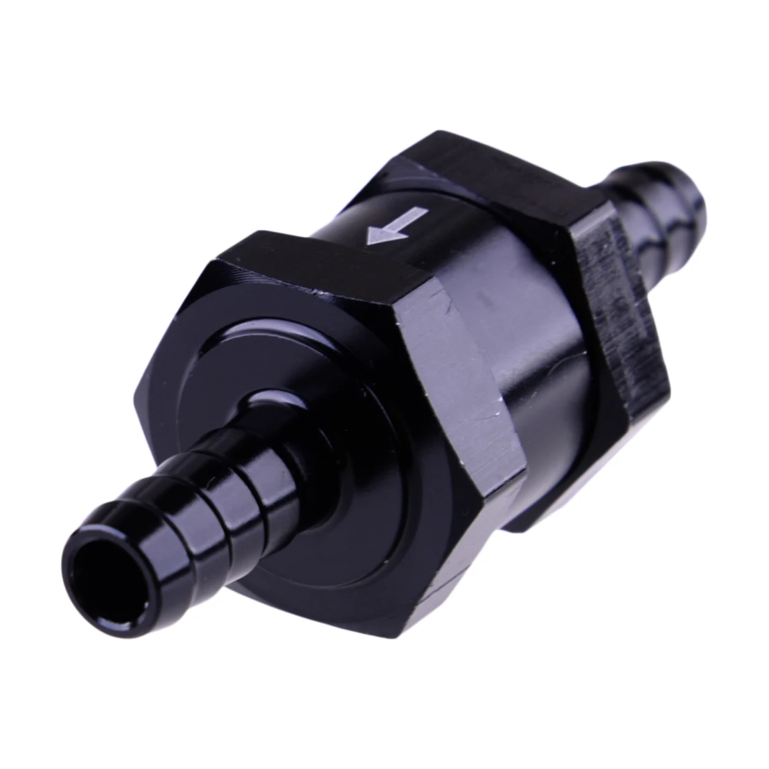 2pcs 10mm 3/8" One Way Inline Non Return Diesel Gasoline Fuel Check Valve Black