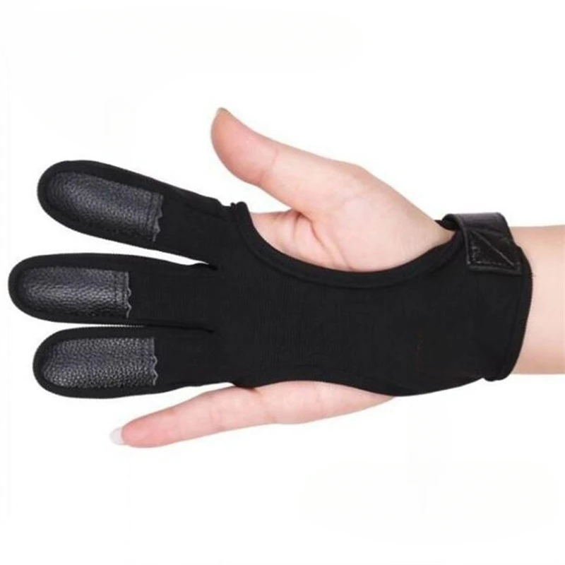 1PC Outdoor Sports Accessories Shooting Hand Guard Protector 3 Fingers Protective Gloves Archery Finger Guard Recurve Bow