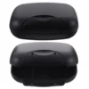 2Pcs Travel Soap Box Sealing Waterproof Seal Buckle Portable Soap Dish Soap Basket Soap Holder for Men Women Home Black 4