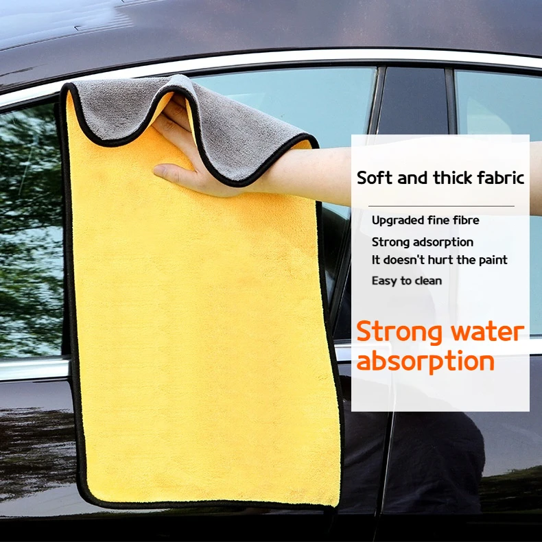 5Pcs Microfiber Towel Car Microfiber Cloth Wash Towel Cleaning Cloth Absorbent Car Wash Drying Auto Detailing