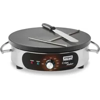 Commercial WSC160X 16" Electric Crepe Maker, Cast Iron Cooking Surface, Stainless Steel Base, Includes Batter 2