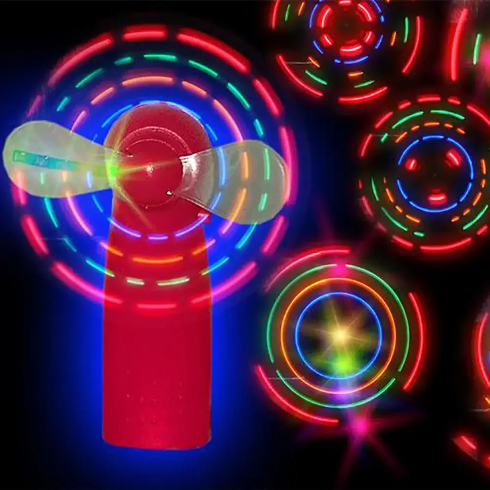 Led Glowing Windmill Toy Mini Handheld Cooling Fan Concert Props