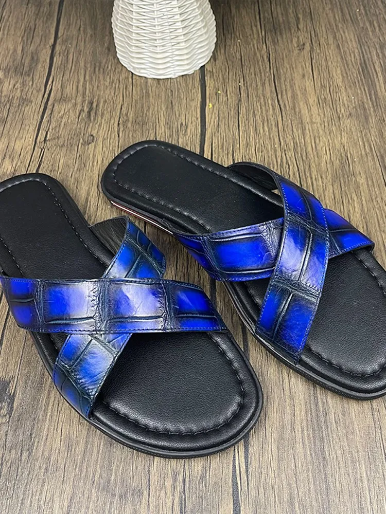 Hermes man slides casual slippers