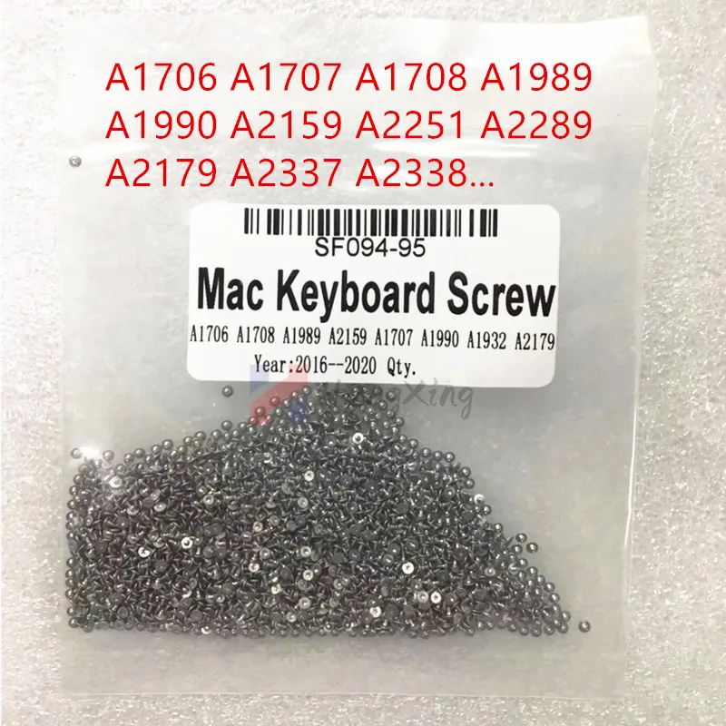 Keyboard Screw Rrivets 100Pcs/Lot For Macbook Pro A1706 A1707 A1990 A1708 A1989 A2141 A1932 A2159 A2179 A2251 A2289 A2337 A2338 laptop screws
