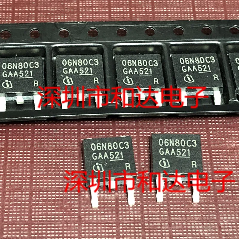 

20pcs orginal new SPD06N80C3 06N80C3 TO-252 800V 6A