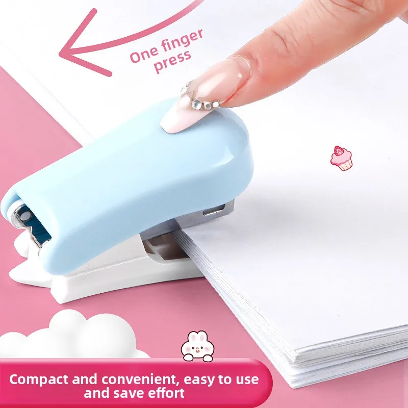 Cartoon Mini Stapler Portable Small Stapling Tool for Office Documents & School Homework Perfect Cute Stationery Gift Choice - 4