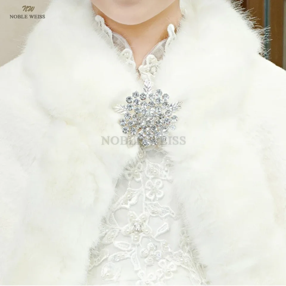 Girl Wedding Fur Wrap Winter Warm Children Prom Party Keep Warm Coat Kids  Shawl With Long Fur Edge Customized - AliExpress, image size:960x960