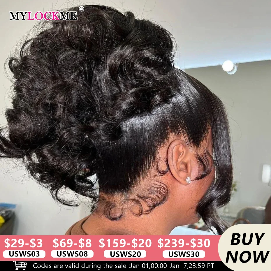 Human Hair Wigs 100% Human Hair Body Wave 360 Full Lace 13x4 HD Lace Frontal Pre Plucked Remy Long