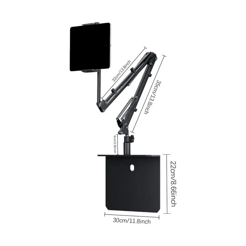 Suporte de Telefone Ajustável para Cama Suporte para Celular Rotação de 360 Graus Suporte para Tablet Mesa Bedframe - Imagem 2