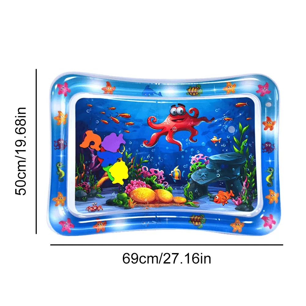 thumbnail image 2 of Pawkitty Water Mat, Cat Water Sensory Play Mat, 2025 Thickened Play Mat Fish Pet Play Interactive Cat Water Bed Playmat Cat Toys Indoor Cats 70cm A 2 of 12
