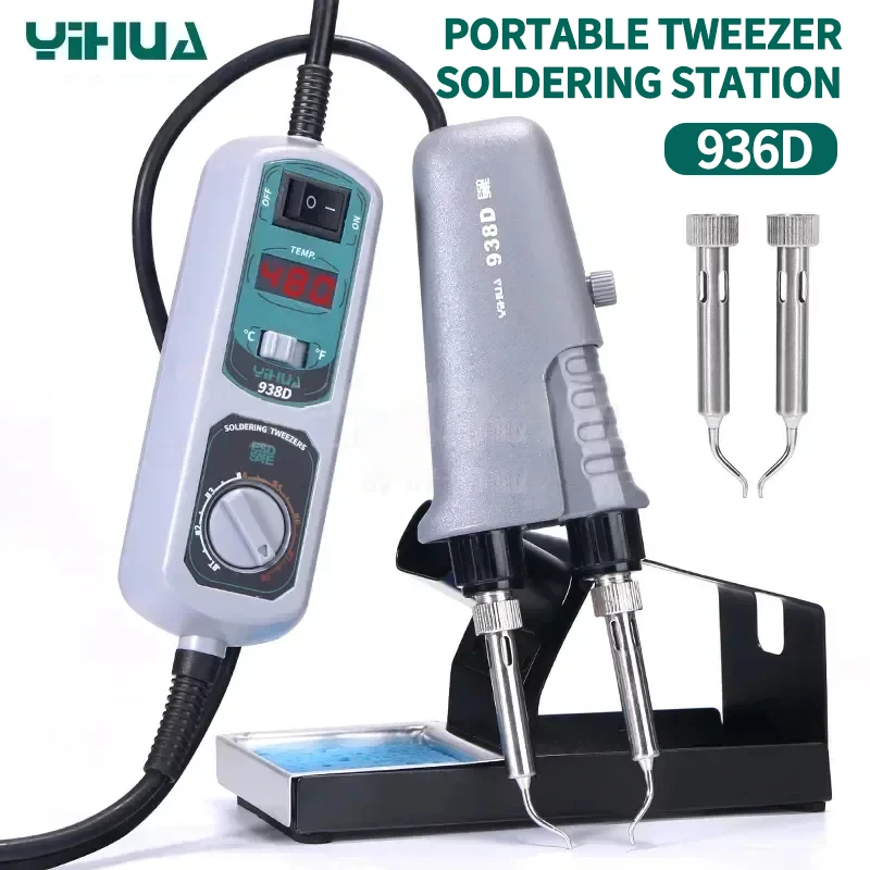 YIHUA938DSmartPortableTweezerSolderingStationforPCBSMDRepair