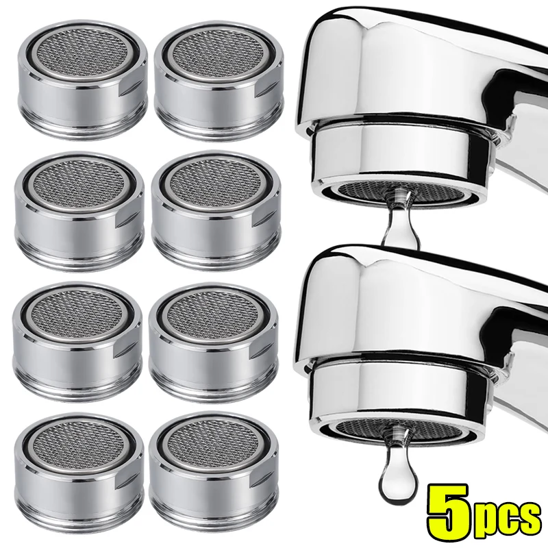 

1/5PCS Faucet Aerator Brass Stainless Steel Faucet Bubbler Replaceable Thread Mixed Nozzle Anti-splashing Bathroom Accessory