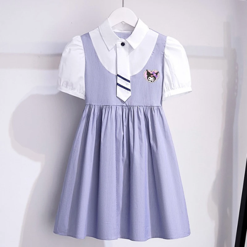 Платья для девочек с аниме Sanrio Cinnamoroll Kuromi