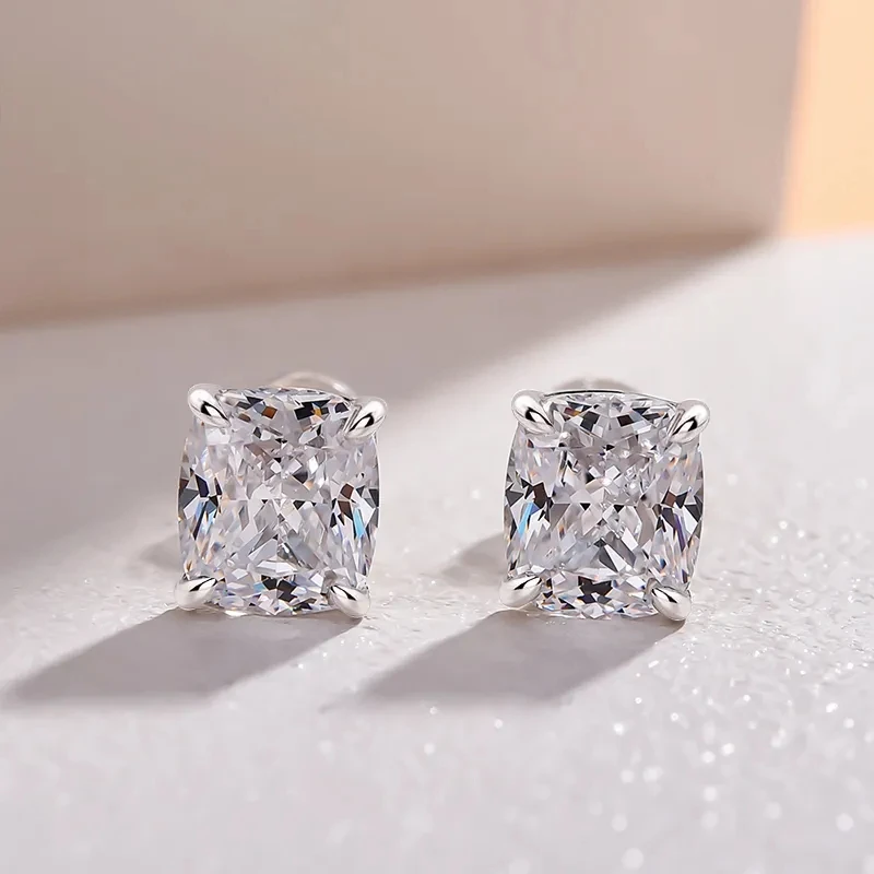 Huitan Simple Cubic Zirconia Stud Earrings for Women Silver Color Fashion Versatile Ear Piercing Crystal Earrings Female Jewelry 12 S56baf6223d9947249764c2aad2fdf9dac